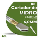 Cortador De Vidros Profissional Corta Até 6mm Starfer