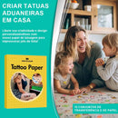 Tatuagem Temporaria Imprimir De Tinta 10 Folhas Mecolour Branco Folha de Tatuagem Temporária para Impressão - DIY Tattoo Waterproof