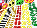 200 Adesivos Pet Piercings Eva Super Heróis Pet Shop Adesivo Pet Shop Super Heroi