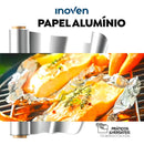 Papel Aluminio 45cm X 65 Metros Forte P/Assados e Congelados Carne Frango Peixe