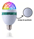 Kit 3 Lampada De Led Giratoria Led Dj Strobo Festas Eventos