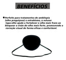 Tapa Olho Pirata Neoprene Oclusor Estrabismo Ambliopia