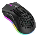 Mouse Gamer Colmeia Para Jogo Knup Rgb 7200 Dpi Cor Preto