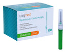 Agulha Multipla Coleta Sangue A Vacuo 25x8 21g Uniqmed Verde