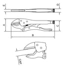Alicate De Pressão 10 Mordente Triangular Tramontina PRO