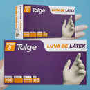 Luvas descartáveis Talge Luvas de látex cor natural tamanho P de látex com pó x 100 unidades