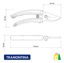 Tesoura De Poda Lâmina Metálica E Cabo Plástico Tramontina