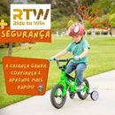 Roda Lateral Rodinha Aço Bicicletas Aro 12 Ao 20 Rodinha