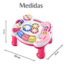 Mesinha De Atividades Didática Som Luz Interativa Zoop Toys Cor Rosa