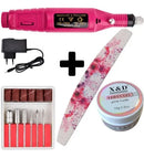 Lixadeira Elétrica Motor Unha Motorzinho Portátil Gel