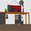 Suporte Para Cpu Gamer Computador Nobreak Estabilizador Com Rodinhas