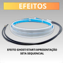 Fita Led Automotiva 60cm 12v Farol Drl + Seta Sequencial