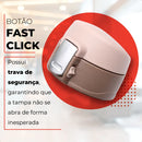 Garrafa Térmica 500ml Bebidas Quentes E Frias Cor Rosa Portátil Isolamento De Aço Inoxidável 304 Térmico Antiderrapante