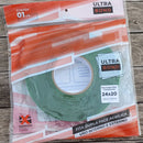Ultrabond fita dupla face profissional transparente 24mmx20m