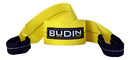 Cinta de Reboque Budin - 10 Toneladas X 3m Cabo de Reboque para Caminhão, Trator e Máquinas Fita 100% Poliéster com Olhais Reforçados - Alta Resistência p/ Guincho, Arraste e Resgate Profissional