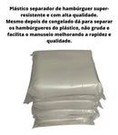 1 Kg Separador Plastico De Hamburguer 15x15
