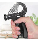 Hand Grip Com Mola Ajuste 5kg A 60kg Handgrip Fisioterapia Preto