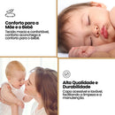 Almofada De Amamentação Para Bebe Travesseiro Super Macio Algodão - Safari Azul Marinho