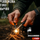 Kit Sobrevivencia Completo Com Faca + Canivete + Lanterna Preto