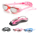Óculos De Natação Profissional Antiembaçamento Piscina  Rosa