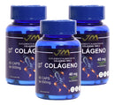 Kit 3 Potes Colágeno Tipo 2 40mg 60 Capsulas  Jm Suplemento