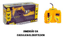 Escavadeira De Controle Remoto Com Fio Carrinho Trator Manobra e Move a Pá DM Toys