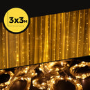 Cortina Led Decoração 3x3 Metros 110v/220 Branco Frio 127/220V