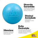 Bola Pula Pula Maciça Big Bull Pet Bolinha Pra Cachorro Cão Labrador Pastor Alemão Cor Bola 80mm Azul Bebê
