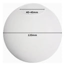 Vidro Globo Bola 12cm Diâmetro Branco Fosco Sem Colar