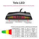 Kit Sensor de Estacionamento Preto 18mm Universal Ré Sinal Sonoro First Option