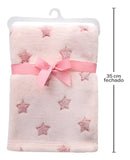 Buba Cobertor Manta Estrelinhas Cor Rosa