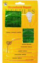Kit Agulhas Mão Agulheiro Costura Bordar Curva 27 Peças
