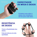 Handgrip Mão Ajustável 60kg Contador Fisioterapia Academia Cor Preto