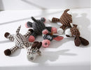 Pelúcia Pet Com Corda Com Nó Brinquedos Interativos Cães Top Desenho Burro Marrom
