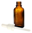 Vidrinho Âmbar De 30 Ml Conta Gotas Kit Com 30 Unid Cor Branca