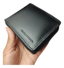 Águia Couro Carteira Masculina Com Zíper Carteira Cor Preto Couro Legitimo