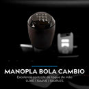 Manopla Bola Cambio 6 Marcha Onix Prisma Cobalt Cruze Spin Preta Com Aro Preto