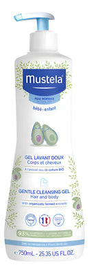 Mustela Gel Lavante Suave com Abacate Orgânico Bebê 750ml