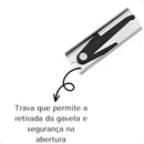 4 Pares Corrediça 35cm Corrediça Telescópica Trilho para Gaveta Ekom