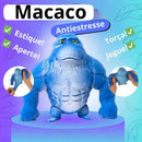 Brinquedo Indestrutível Gorila Macaco Antiestresse Vermelho