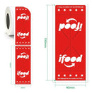 Etiqueta Lacre Segurança Para Delivery Ifood Rappi 1000 Unid Cor Vermelho