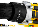 Parafusadeira E Furadeira Impacto The Black Tools Tb-21pw 3/8 Cor Amarelo Frequência 50/60 Hz