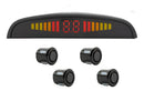 Kit Sensor De Estacionamento 22mm Preta Universal Ré Parachoque Traseiro Serve em todos carros Parachoque Plástico Visor Display Indicador Sonoro