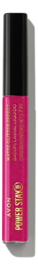 Batom Líq Matte Avon Glitter Effect Cor Magenta Reluzente