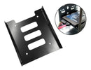 2x Adaptador Suporte Ssd Hd 2.5 P Baia 3.5 Metal 8 Parafusos