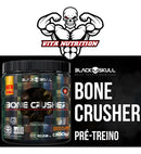 Pre-treino Bone Crusher Black Skull 300g Creatina Sabor Uva
