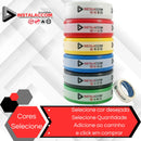 Fio Elétrico 1,5mm Cabo Flexível 1 5mm Rolo 100m Metros 750v Cobertura Preto