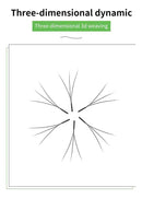 Cílios Y Maria Sasha Curvatura M Volume Brasileiro 9 mm Preto