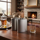 Kit 2 Cantil De Bolso Em Inox Porta Bebida Whisk Prateado