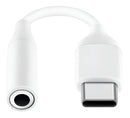 Adaptador de áudio branco USB tipo C para 3,5 mm